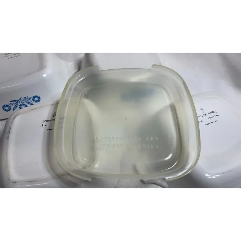 Corning Ware Vintage 4 Petite Pan Casserole Dishes Iconic Blue Cornflower Patter